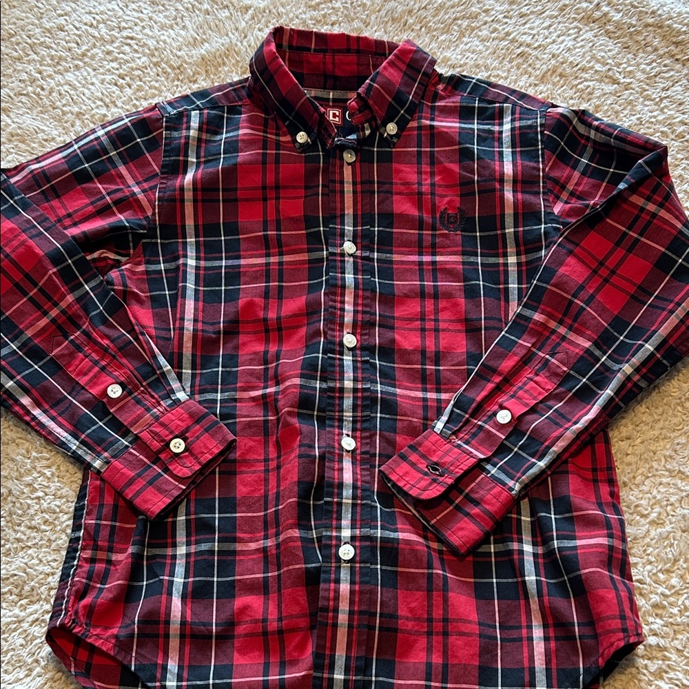 Chaps Plaid Button Down